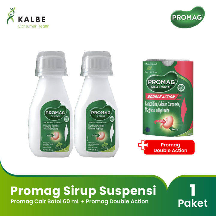 Promag Cair (Sirup Suspensi) Botol 60 Ml Free Promag Double Action ...