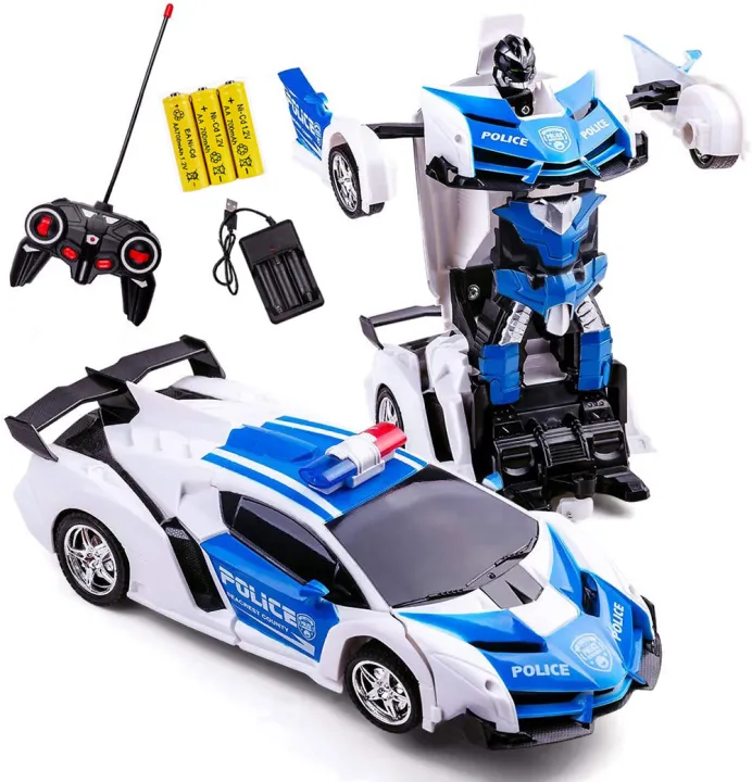 robot police car 2 in 1