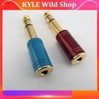 KYLE Wild Shop Male Stereo Plug To 3.5mm Female Jack Audio Connector Headphone Amplifier Adapter Microphone AUX 6.35mm