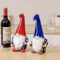 【LZ】✁✐  Chapéu De Costura Gnome Do Vinho Boneca Decoração De Mesa Quarto De Casamento Género Revelar Festa Boda