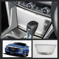 Fits For Honda Accord 2018 - 2020 Stainless Steel Central Cigarette lighter panel Moulding Cover trim Car Accessories 1PCS