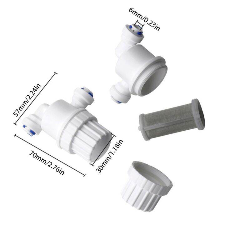 Mini 2 way Water Hose Connector Garden Misting System Water Filter Pipe