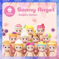 Sonny Angel Blind Box Sweets Series Figures Kawaii Mini Ice Cream Puff Pudding Candy Figure Mystery Box Surprise Bag Dolls Toy