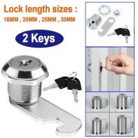 Door Lock For Cabinet Mailbox Barrel Drawer Cupboard Locker 16/20/25/30mm With 2 Key Box Lock With For Furniture Hardware