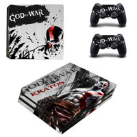 เกม God of War PS4 Pro สติกเกอร์ผิวสำหรับ PlayStation 4 Console และ 2 Controller PS4 Pro สติกเกอร์ผิวไวนิล-yrumrudang