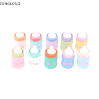 ?ZONGLONG? 2ชิ้นตุ๊กตาเด็กป้อนนมขวดนมนมจุกนมหลอกมหัศจรรย์สำหรับบ้านตุ๊กตาอุปกรณ์เสริม DIY