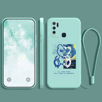 เคสโทรศัพท์ vivo y50 ยางนิ่ม กันกระแทก กันน้ำ กันลื่น ฝาหลัง คลุมเต็มขอบ ไม่เบียด ฟิล์มมือถือ เคสใส่เลนส์ ลายการ์ตูนน่ารัก