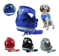 สายจูงสุนัข เรืองแสง Pet Reflective Harness สายจูงสัตว์เลี้ยง สายจูงหมา สายรัดอกสุนัข #P049