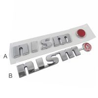 Hot New 1 x ABS NISMO 3D Letter Side Fender Rear Trunk Decorative Emblem Badge Sticker Decal Replacement For NISSAN NISMO