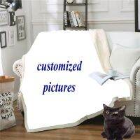 Three Thicken blanket Customized Flannel Blanket Plush Personalized Custom Blankets for Winter Warm Easy Wash Faux Fur Blankets