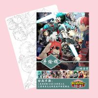 10 pages/book Anime My Hero Academia Coloring Book For Children Painting Drawing antistress Books A4 Note Books Pads