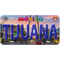 Tijuana Downtown Mexico Novelty Car Auto License Plate-Wall Decoration Metal Wall Sign