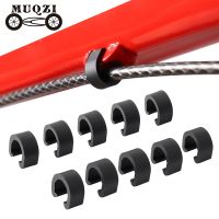 【LZ】﹊  MUQZI-Braçadeira De Cabo De Mudança De Freio C-Clips Mangueira De Habitação Braçadeiras Guia Fivela De Cabo Shifter MTB Bicicleta De Estrada 10Pcs