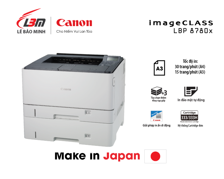 Máy in laser đơn năng Canon LBP8780X – Khổ A3