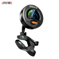 AROMA AT-11 Clip-On Tunerสีหน้าจอสำหรับกีตาร์เบสระดับเสียงผันแปรไวโอลินอูคูเลเล่