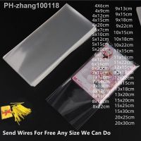 Clear Candy Bag OPP Plastic Cellophane Open Flat Pack Small Cookies Lollipop Bag Pizza Bread Food Cake Packaging Party Gifts