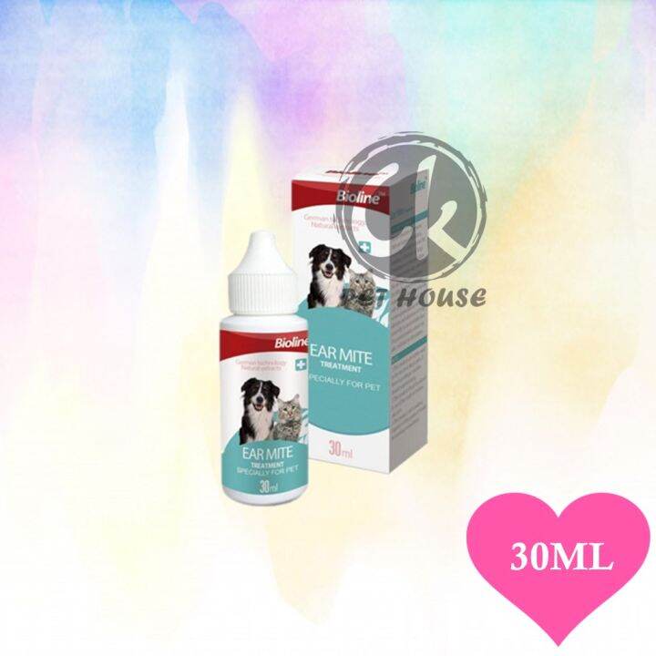 Bioline Ear Mite Treatment / Ear Care (Dog & Cat) 30ML Lazada