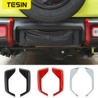 TESIN 2Pcs Car Rear Bumper Guard Decoration Cover Stickers for Suzuki Jimny 2019 2020   ABS Car Exterior Accessories