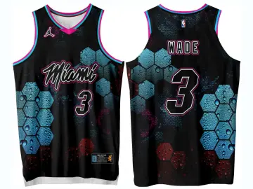 MIAMI HEAT WADE BLACK HG JERSEY FULL SUBLIMATION