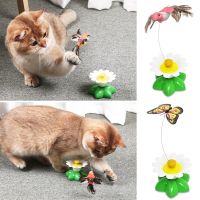 〖Love pets〗 Automatic Electric Rotating Cat Toy Colorful Butterfly Bird Animal Shape Plastic Funny Pet Dog Kitten Interactive Training Toys