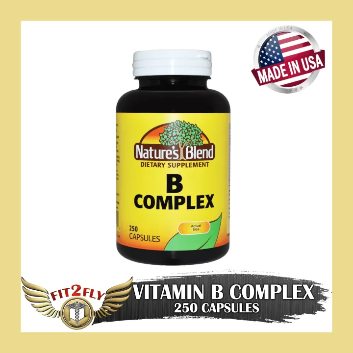 Nature's Blend B Complex Vitamins - 250 Capsules | Lazada PH