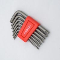 ??Hot Sale FORCE 5071 ชุดประแจแอลหัวจีบ 7 ชิ้น TORX ประกอบด้วย T10,T15,T20,T25,T27,T30,T40 ราคาถูก ชุดประแจครบชุด ชุดประแจ6เหลี่ยม ชุดประแจของแท้ อุปกรณ์ช่าง