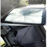 Car Umbrella ม่านบังแดดสำหรับรถยนต์ ที่บังแดดหน้ารถยนต์  ร่มบังแดด ที่บังแดด กันยูวี สำหรับภายในรถยนต์ จัดเก็บง่าย พกพาส