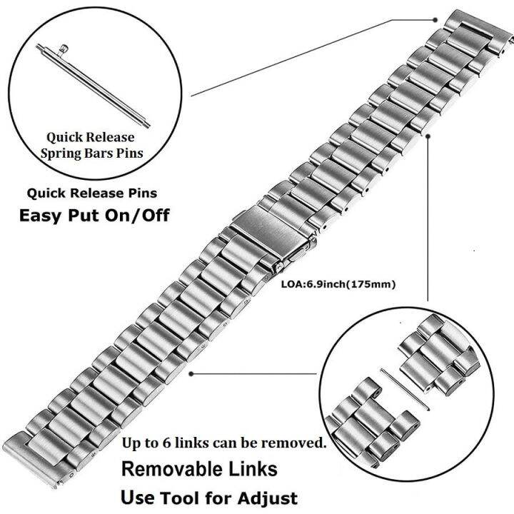 20mm-22mm-smart-watch-stainless-steel-band-for-fossil-gen-6-5-5e-4-3-carlyle-garrett-julianna-carlyle-venture-metal-straps-nails-screws-fasteners