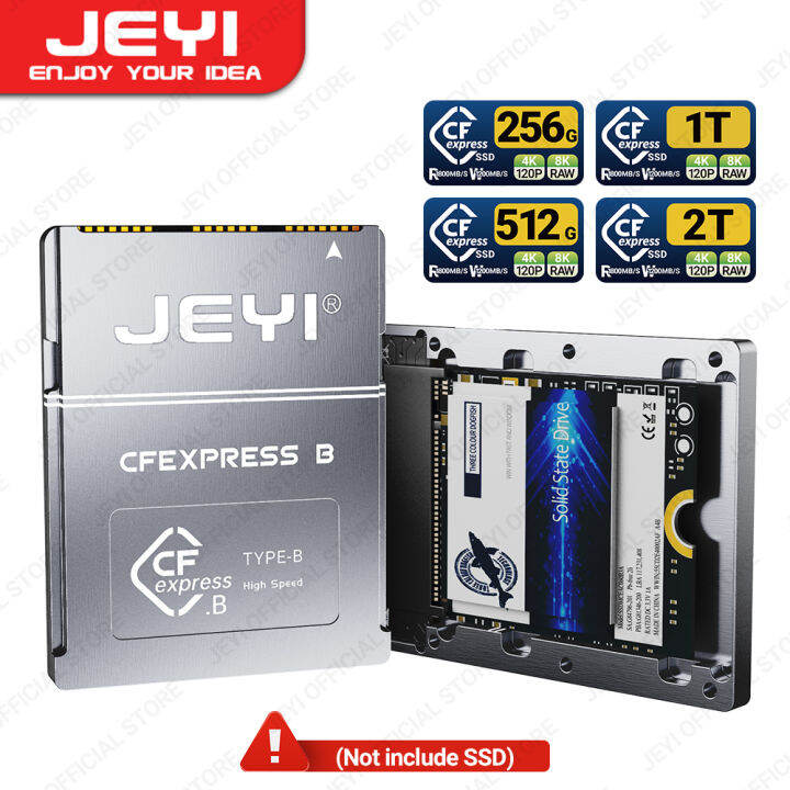 JEYI CFExpress TypeB to 2230 NVMe M.2 SSD Adapter, PCIe 4.0 Expansion