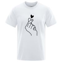 Simple Strokes Of Love T Shirts Men Cotton Shirt Loose Breathable T Shirts Gildan