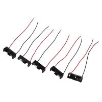 5pcs 4.3" Wire Leads Black Battery Storage Slot Holder 1 x 12V 23A/27A