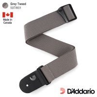 DAddario® Classic Tweed Guitar Strap สายสะพายกีตาร์ ลาย Tweed กว้าง 2 นิ้ว ปลายสายมีโลโก้ DAddario ( Woven Guitar Strap ) ** Made in Canada **