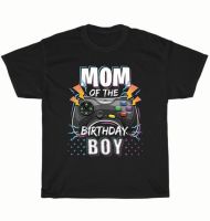 Mom Of The Birthday Matching Video Gamer O-Neck Cotton T Shirt Men Casual Short Sleeve Teeshirt Dropshipping