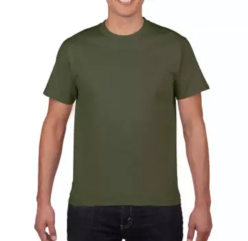 Plain army discount green t shirt