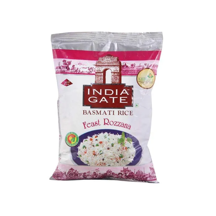 India Gate Basmati Rice Feast Rozzana From India (1kg) W/Free Easy