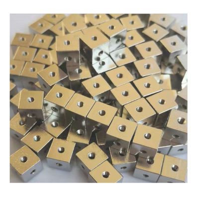 Three-Sided Nut Square Fixed Block Square Corner Lock Nut M3 Six-Sided Thread Plate Link Block Screws for Fixing Acrylic Box