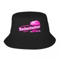 Barbenheimer Barbis หมวกทรงถังกลางแจ้งหมวกคอตตอนผู้ชายชาวประมงหมวกปานามากลับได้