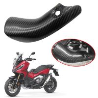 Fit For Honda XADV750 Exhaust Link Pipe Carbon Fiber Connect Pipe Heat Shield Cover Guard Anti-Scald X-ADV 750 Motorcycle Parts