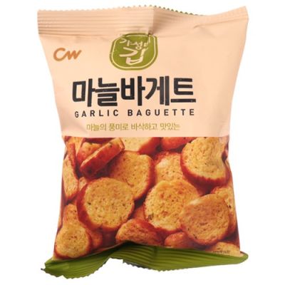 ขนมเกาหลี chungwoo garlic baguette 마늘바게트 1pc 55g คุกกี้เกาหลี