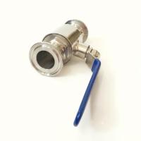 Fit 57mm 2.25" Pipe OD x 2.5" Tri Clamp Sanitary Ball Shut Off Valve SUS 316L Stainless Beer Brewing Home