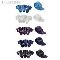 ☃◄▨ 4pcs Plastic Guitar Finger Picks Thumb Plectrums Nail Protectors Tool for Bass