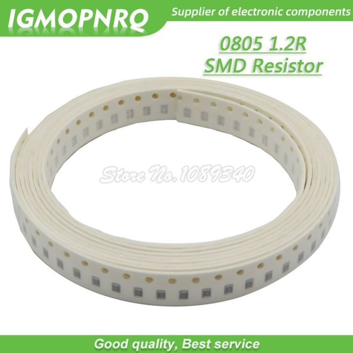 300pcs 0805 SMD Resistor 1.2 ohm Chip Resistor 1/8W 1.2R 1R2 ohms 0805 1.2R