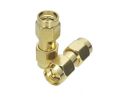 1Pcs Connector SMA Male Plug to SMA Male Plug RF Adapter Coaxial High Quanlity Electrical Connectors
