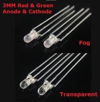 100PCS LED Diodes 3mm Bicolor RED Green Clear 3 Mm Light Emitting Diod Diodos Brightness Bi-color Common Cathode Diode F3 LED