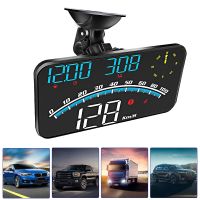 ☑✢ LED Display Windscreen Projector Speedometer Odometer Head Up Display GPS G10 Universal HUD With Overspeed Fatigue Driving Alarm