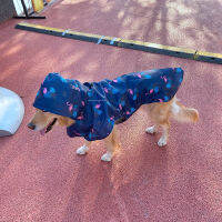 Raincoat for Small Medium Large Dogs Waterproof Rain Coat Hooded Jackets Lador Teddy Clothing Lovely Printed Raincape