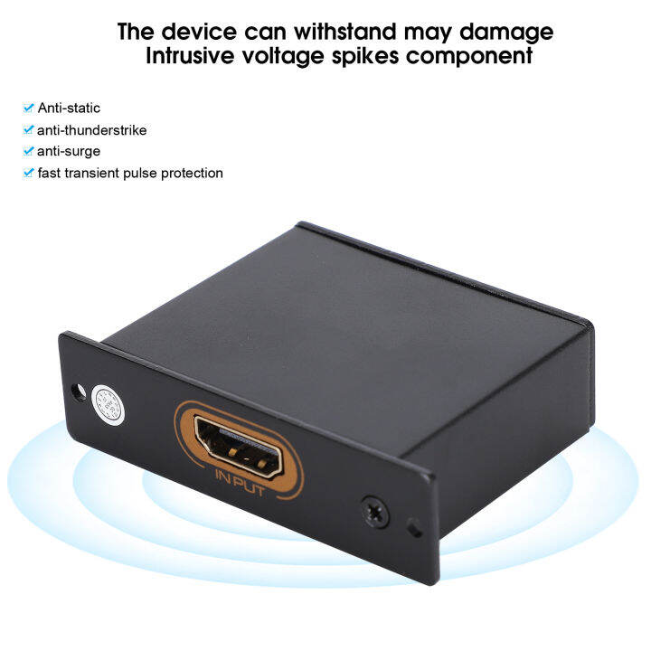 HDMI Surge Protector Anti‑thunderstrike Durable Metal Jacket Surge