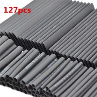 127 Pcs Heat Shrink Sleeving Tube Tube Assortment Kit Electrical Connection Electrical Wire Wrap Cable Waterproof Shrinkage 2:1 Electrical Circuitry P