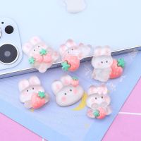 QNAVX การ์ตูนน่ารัก Kawaii Scrapbooking เปลือกโทรศัพท์ Decals โปร่งใสเคสโทรศัพท์ DIY อุปกรณ์เสริมกระต่ายเคสงานฝีมือ Diy ตุ๊กตาตกแต่งโทรศัพท์แผ่นปะรูปหอยโทรศัพท์มือถือสติกเกอร์ตู้เย็นสติกเกอร์ตกแต่ง