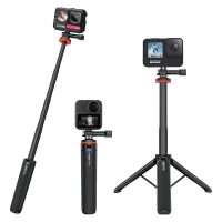 VRIG TP-08 51cm Selfie Stick Tripod for Insta360 X3 GoPro Max Hero 10 9 8 7 6 5 4 Extendable Phone Tripod for iPhone Samsung Selfie Sticks